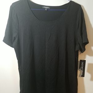 Notations Women's Blouse Top Shirt Black Size 2X